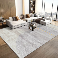 Modern Nordic Area Rug Large Non Slip TPR Backing Living Room Sofa Mat