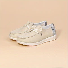 Women's Corduroy Slip On Soft Shoes Lace Up Outdoor Comfy Shoes