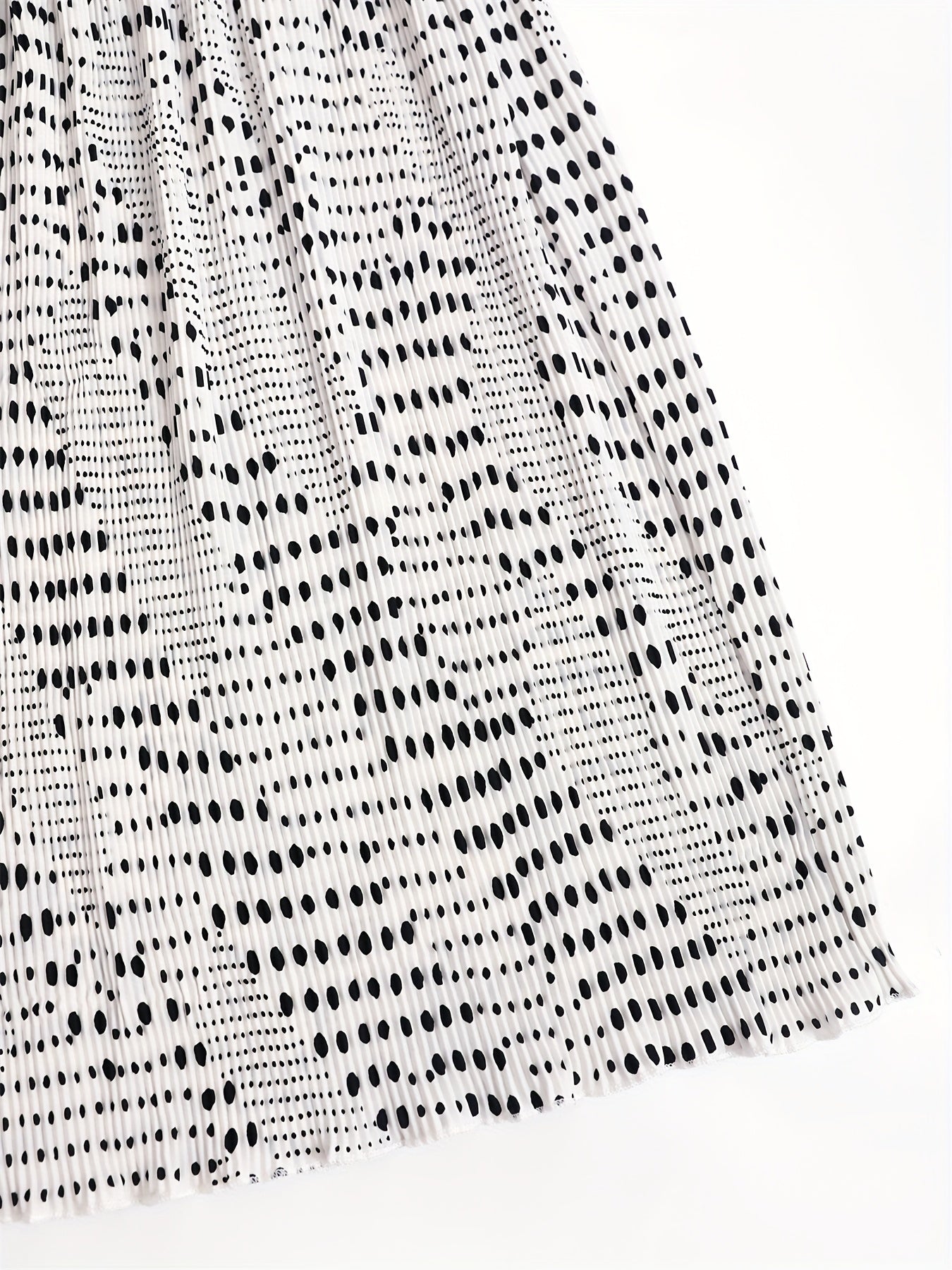 Polka Dot Print Skirt Casual Fall & Spring Women's Clothing
