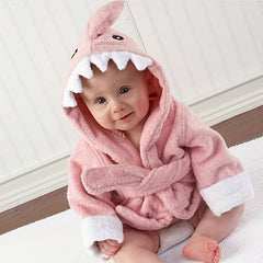 Soft Baby Hooded Towel Robe for Kids 0-9 Months