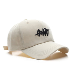 Retro Alphabet Embroidery Cap Couples Sunscreen Sun Hat Baseball Cap