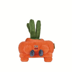 Soft Carrot Plush Expression Doll Toy Decorative Storage Plush Carrot Toy