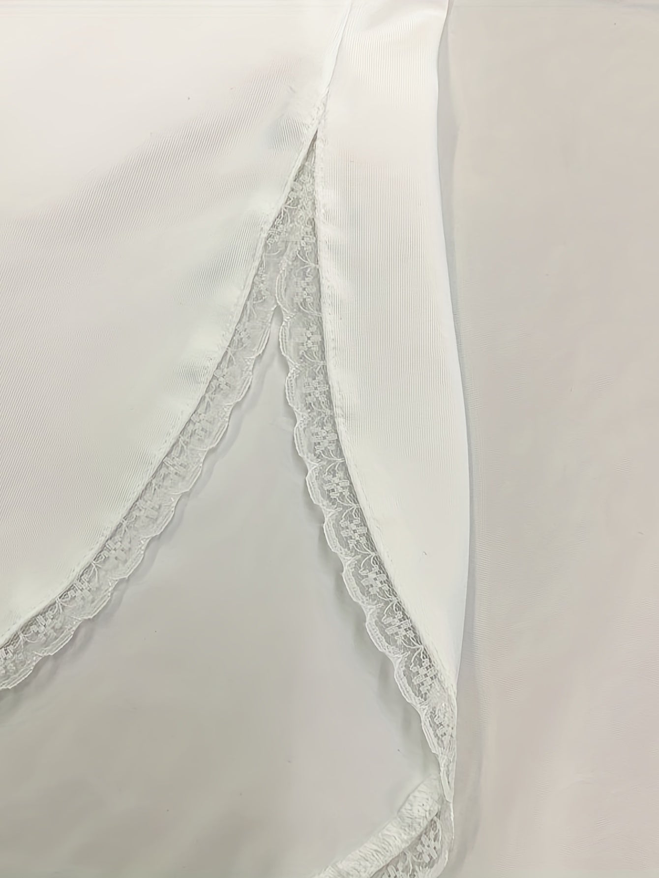 Lace Split Skirts Solid Elastic Waist Sexy Skirts Women's Clothing