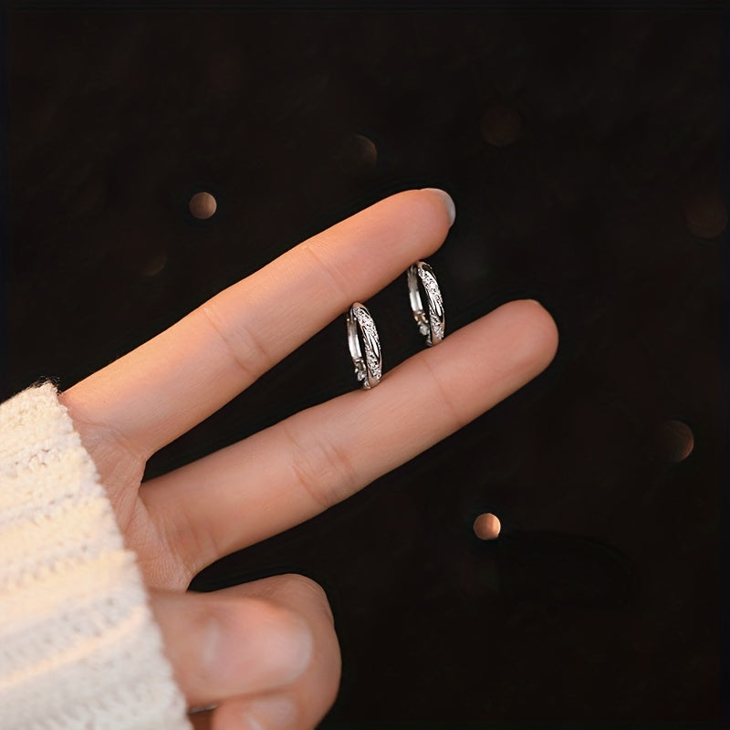 S999 Round Earrings Decorative Accessories Holiday Gift For Girls