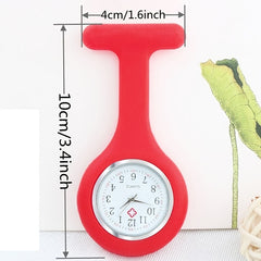 Silicone Nurse Watch Multifunctional Pocket Watch Quartz Movement Digital Brooch