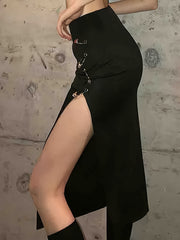 Sexy Irregular Skirts Casual High Waist Slim Mid Skirts