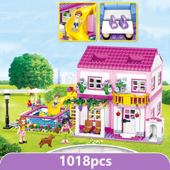 Girls Building Blocks Summer Villa Princess Castle Play House Toy