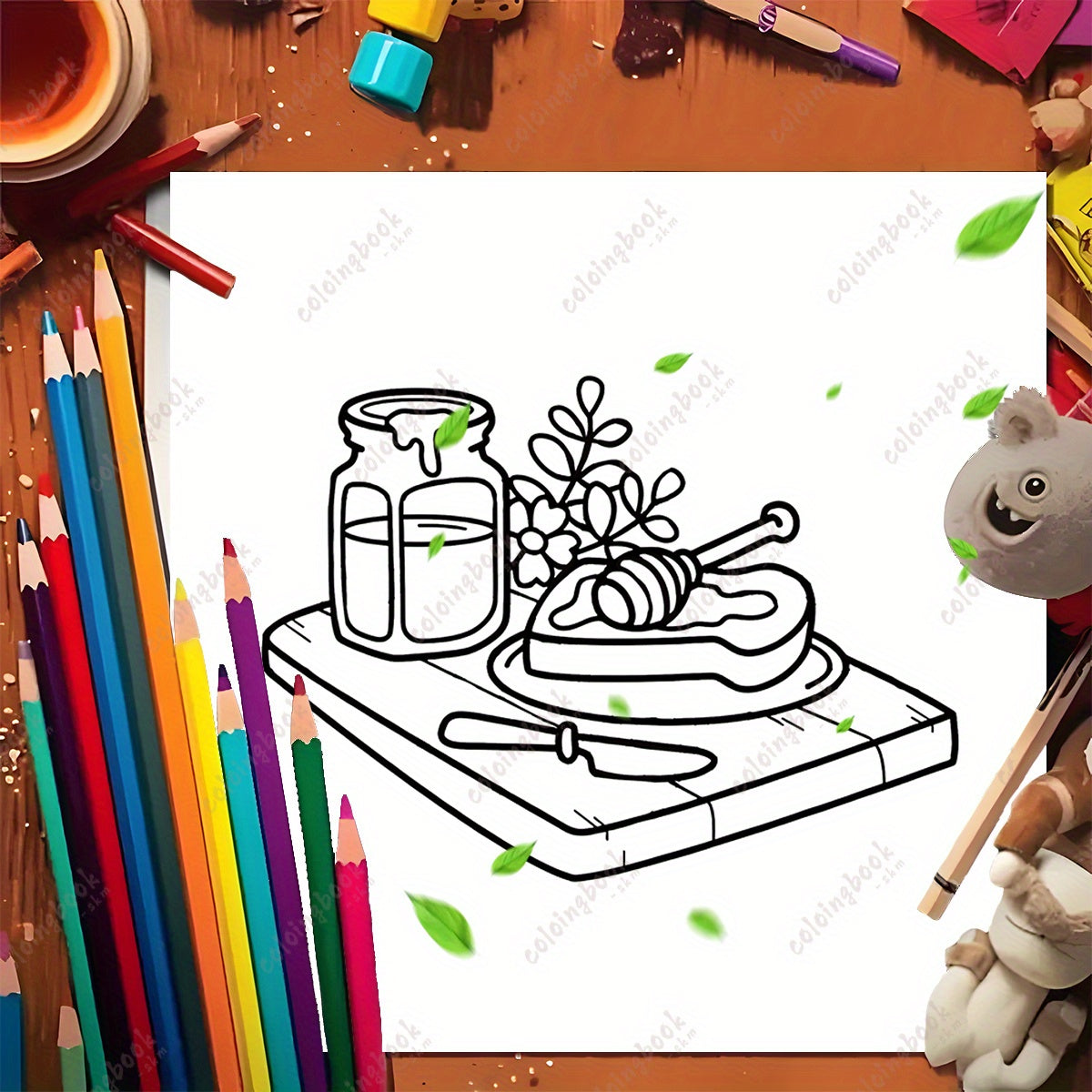 Cozy Life Adult Coloring Book - 22 Pages Mixed Paper - Unique Cover Designs