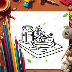 Cozy Life Adult Coloring Book - 22 Pages Mixed Paper - Unique Cover Designs