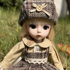 Princess Doll Set with Dress, Hat, Shoes for 1/12 BJD Doll - Gift