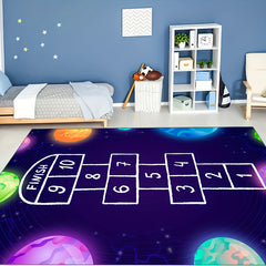 Hop & Count Hopscotch Rugs Soft Carpet Children Floor Game Mat