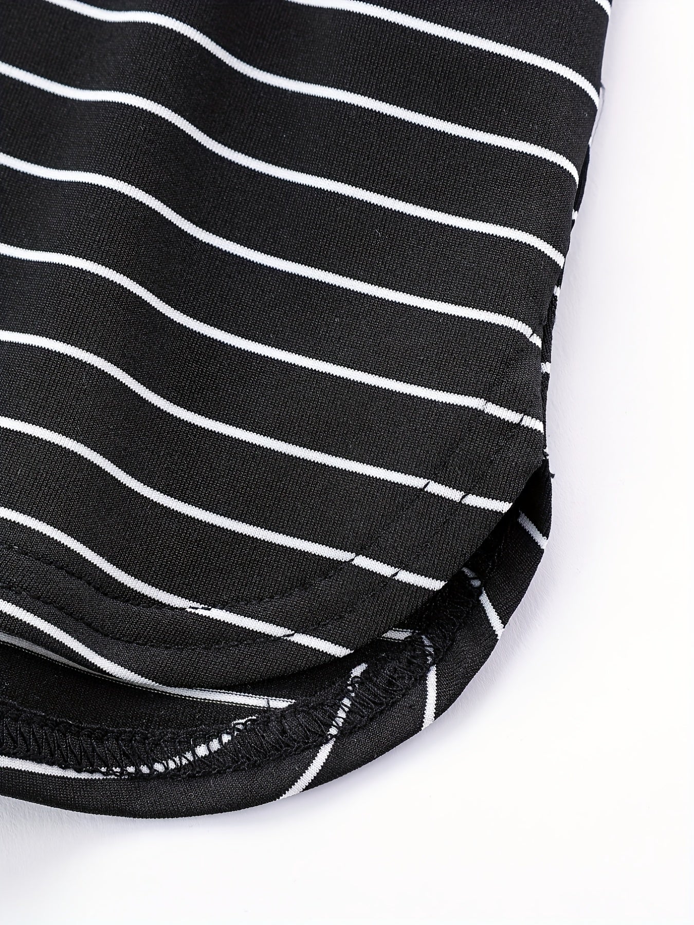 Striped Drawstring Shorts for Women