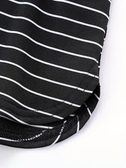 Striped Drawstring Shorts for Women