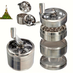 Portable Zinc Alloy Manual Grinder for Outdoor Use
