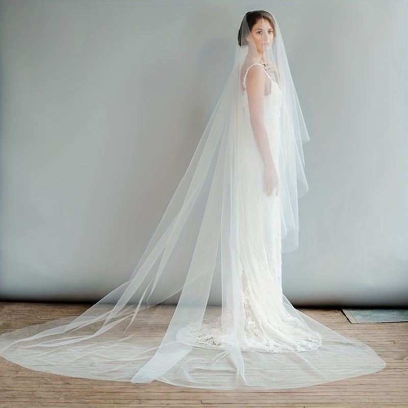 Bridal Wedding Veil 3 Meters 1 Tier - Photo Studio Yarn