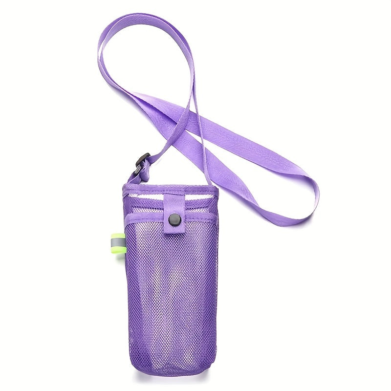 Water Bottle Cover with Phone Holder and Shoulder Strap