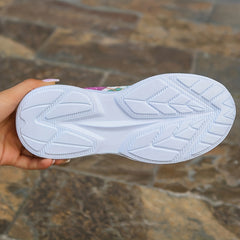 Women's Mushroom Pattern Lace Up Running Shoes Halloween Sneakers