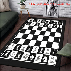 Large Chessboard Carpet Indoor Non Slip Floor Mat