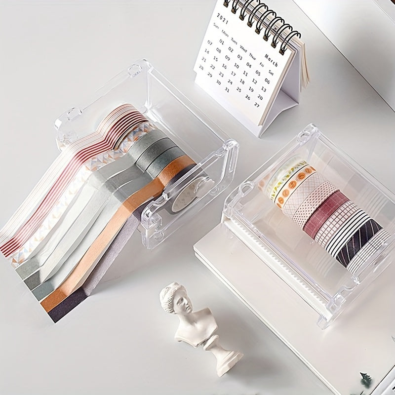 Tape Cutter Set Transparent Tape Holder Tape Dispenser