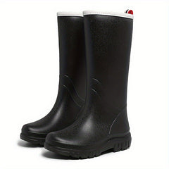 Women's Rain Boots Medium High Tube Waterproof Anti-Slip Rubber Shoes