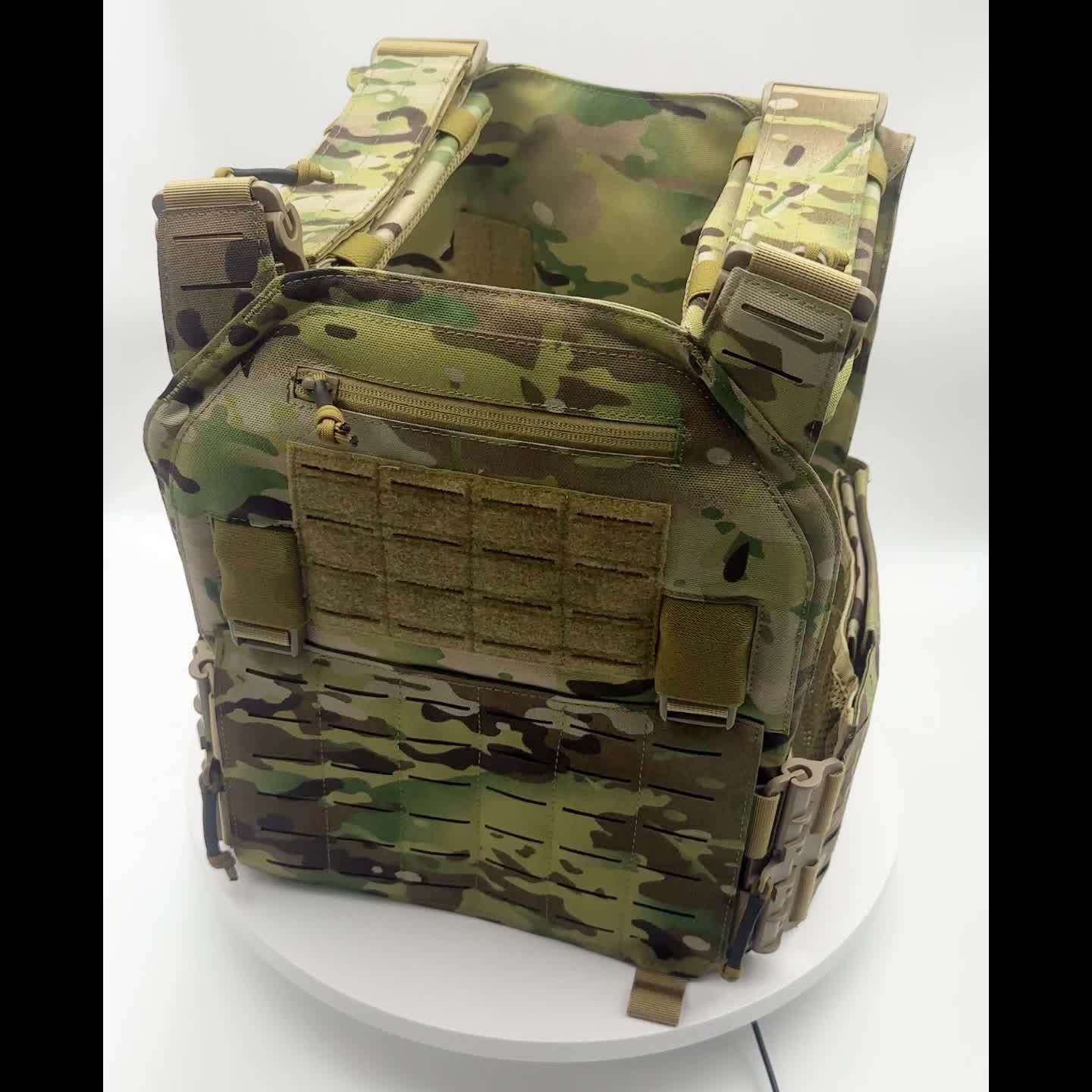 Camouflage Training Vest Quick Strip Outdoor Uniform