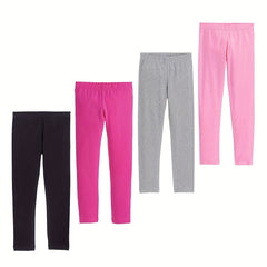 Girls Modal Leggings 4-Piece Set