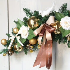 Christmas Ox Horn Rattan Door Hanging Wall Hanging Hotel Mall Wreath