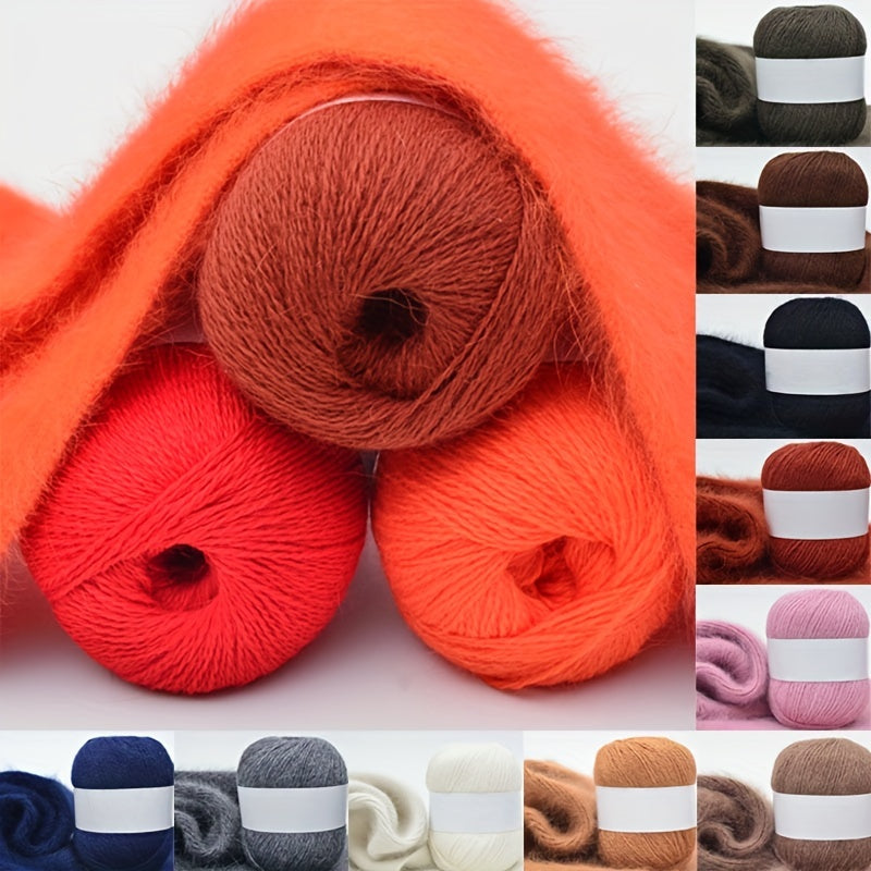 Long haired Mink Cashmere Yarn Soft Fine Yarn For Knitting Crocheting