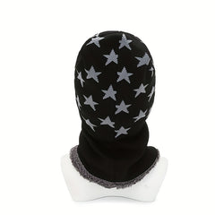 Men's Winter Knit Beanie Hat Coldproof Warm Velvet Ear Protection