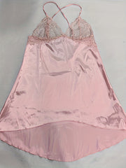Lace V Neck Satin Nightdress