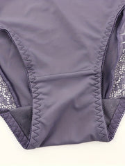 3 Pack Plus Size Sexy Panties Set Ultra Thin Soft High Rise Lace Trim Briefs