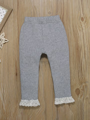 Toddler Baby Pants Elastic Waist Leggings Casual Trousers 5pcs Set