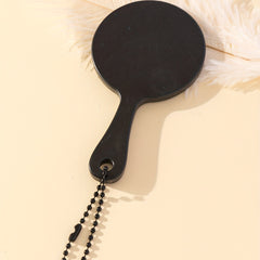 Round Makeup Vanity Mirror with Handle - Beauty Mirror