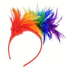 Faux Feather Headband Party Headdress Women's Hair Accessories