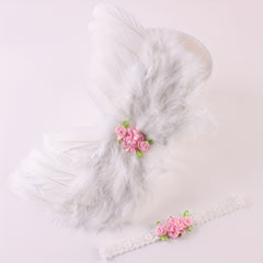 Newborn Angel Wings Photography Costume 2pcs Set