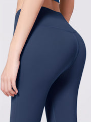 Striped High Waisted Leggings Tummy Control Yoga Pants