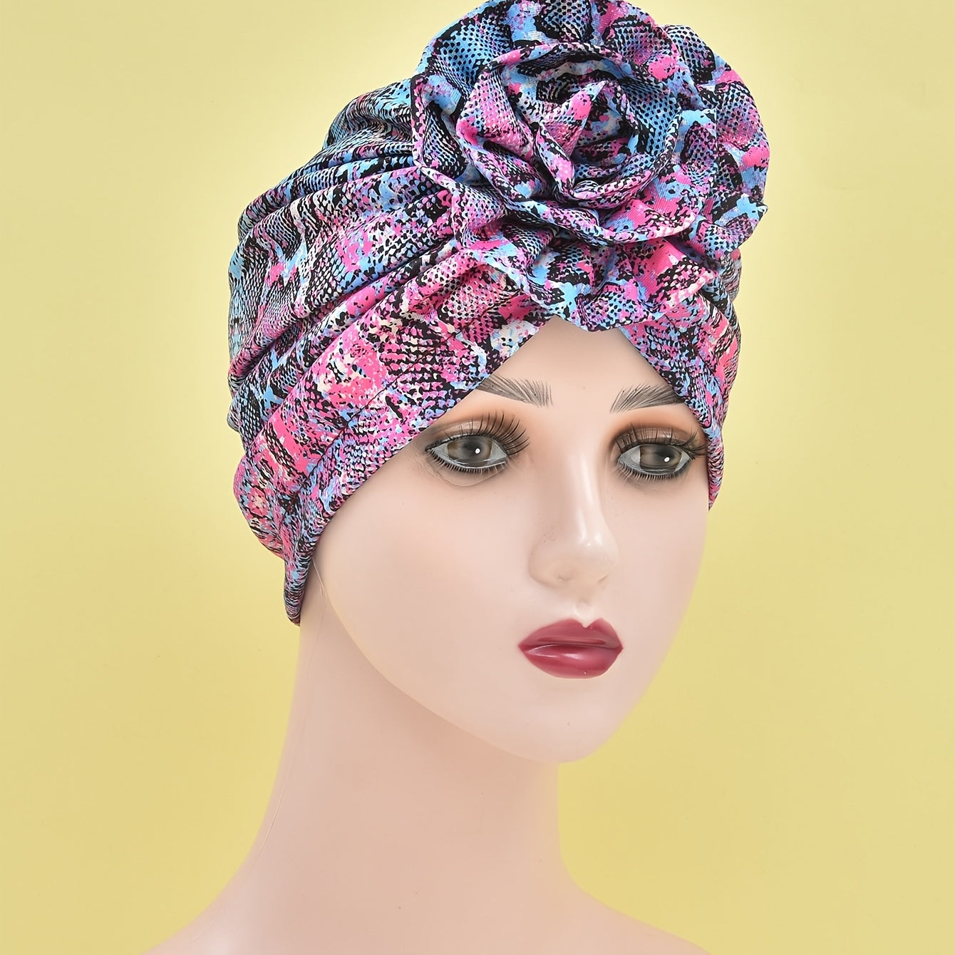 Colorful Flower Bandana Turban Cap Head Wrap Hair Cap For Women Girls