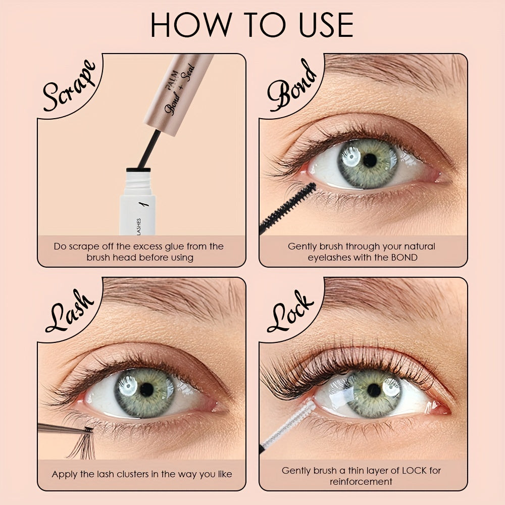 DIY Eyelash Extension Glue Clear Waterproof Strong Hold