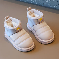 Boy's Snow Boots Warm Cozy Non Slip Outdoor Hiking Shoes