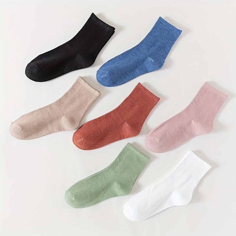 10 Pairs Candy Socks Mid Tube Women's Stockings