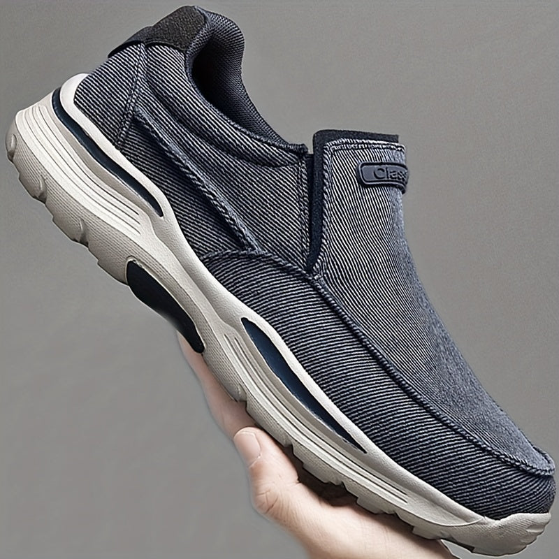 Men's Linen Slip On Walking Shoes Breathable Lightweight Loafers