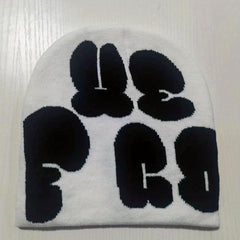 Y2K Knitted Beanie Hat for Men and Women