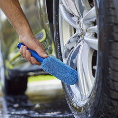 Portable Car Wash Brush Plastic Handle Wheel Cleaning Tool