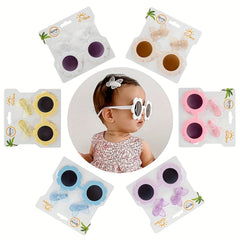 Kids Sunglasses & Butterfly Hair Clip Set