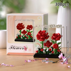 Micro Bead Building Blocks Flower Kit - Eternal Sunflower Carnation