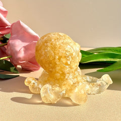 Octopus Crystal Ornament for Aquarium and Garden Decor