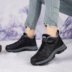 Waterproof Non Slip Snow Boots Faux Fur Lined Thermal Slip On