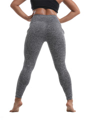 High Waist Leggings With Pockets Athletic Fitness Yoga Running Trousers