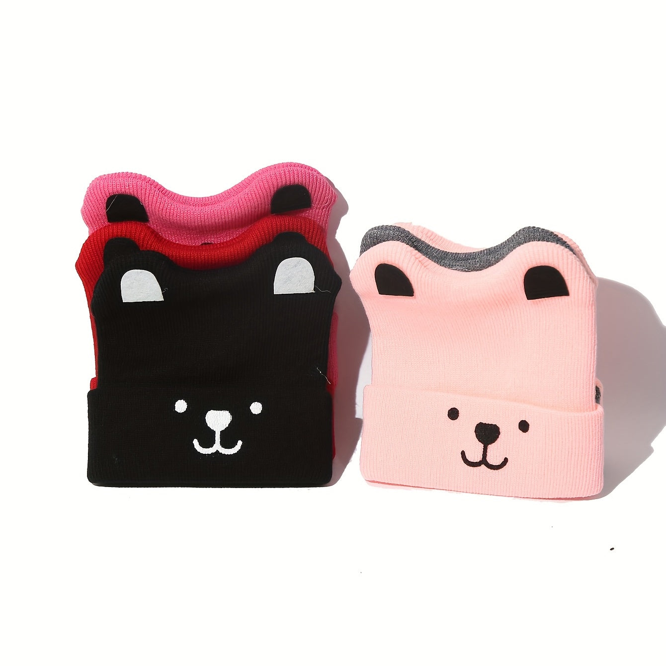 Baby Warm Cat Ears Woolen Knitted Hat for Autumn and Winter