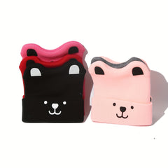 Baby Warm Cat Ears Woolen Knitted Hat for Autumn and Winter